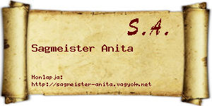 Sagmeister Anita névjegykártya